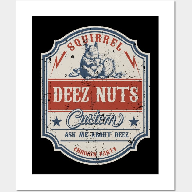 Deez Nuts Vintage Wall Art by redfancy